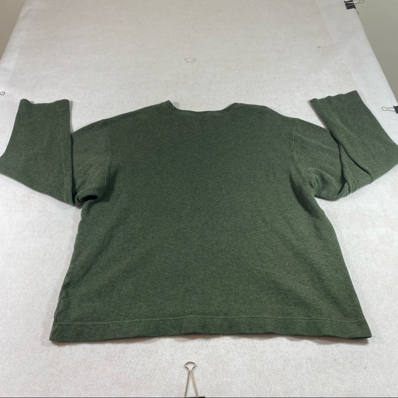 Gap Classic Fit Shirt Long Sleeve Crew Neckline Green XL sweatshirt swea… - Picture 10 of 11